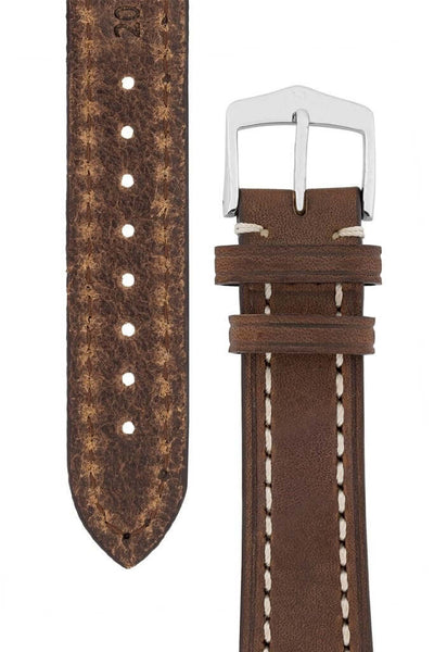 Hirsch Liberty tummanruskea kellon ranneke