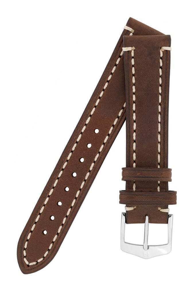 Hirsch Liberty tummanruskea kellon ranneke 10900210-20