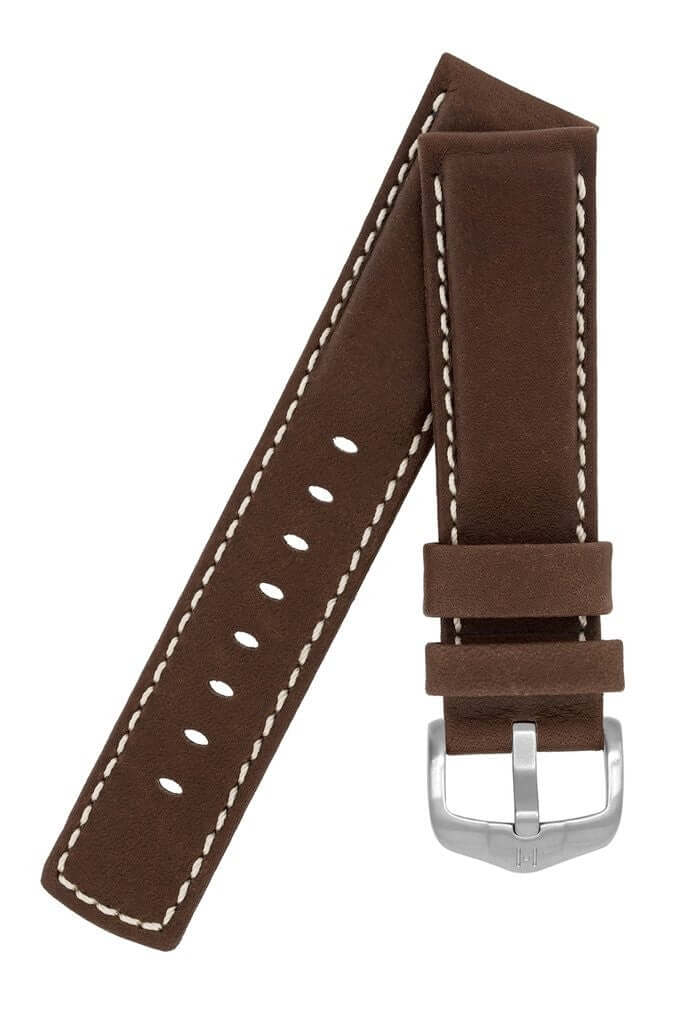 Hirsch Mariner ruskea kellon ranneke