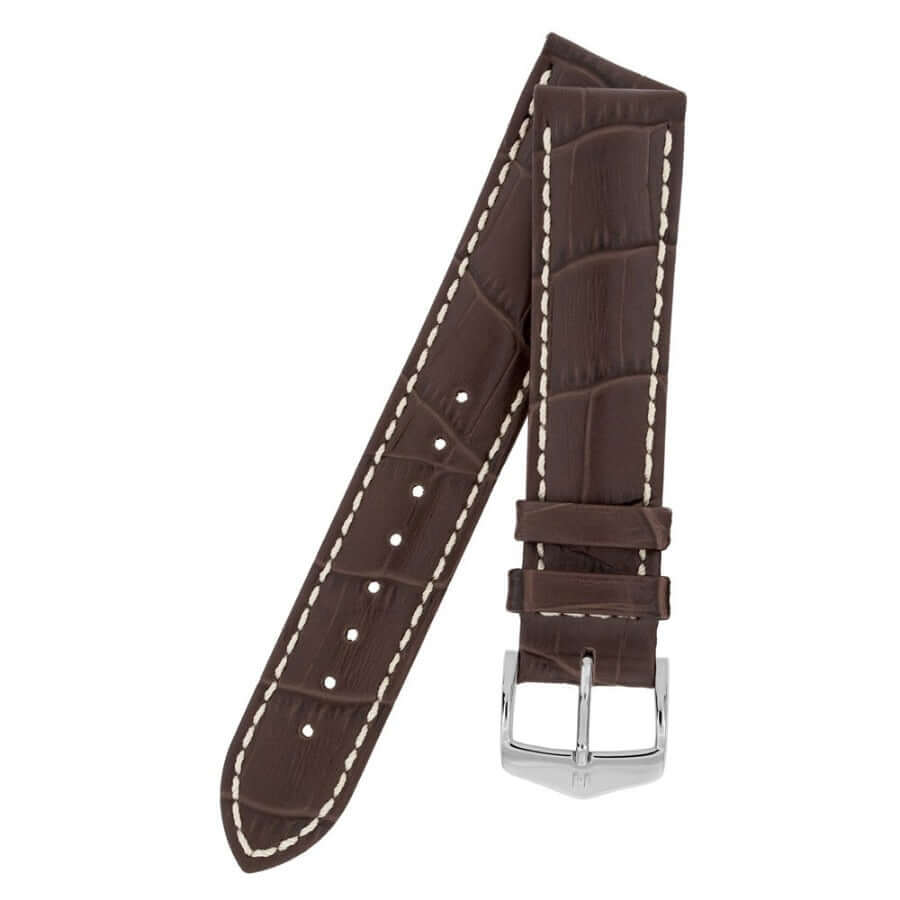 Hirsch Modena tummanruskea kellon ranneke 10302810