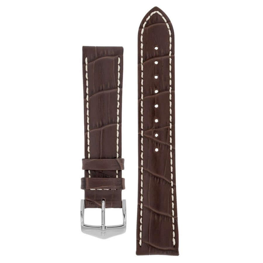 Hirsch Modena tummanruskea kellon ranneke 10302810