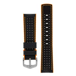 Hirsch Robby musta-oranssi kellon ranneke 0917694050