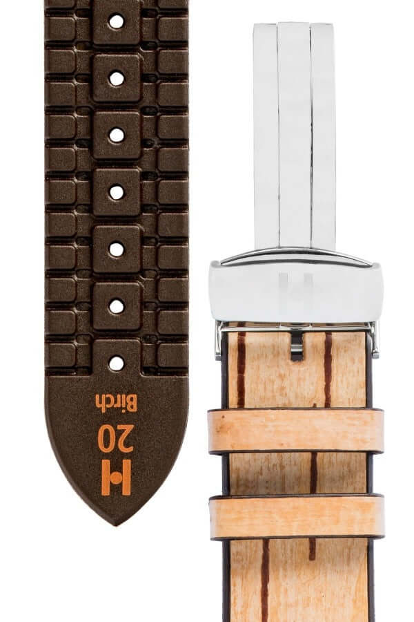 Hirsch Birch puupintainen kellon ranneke