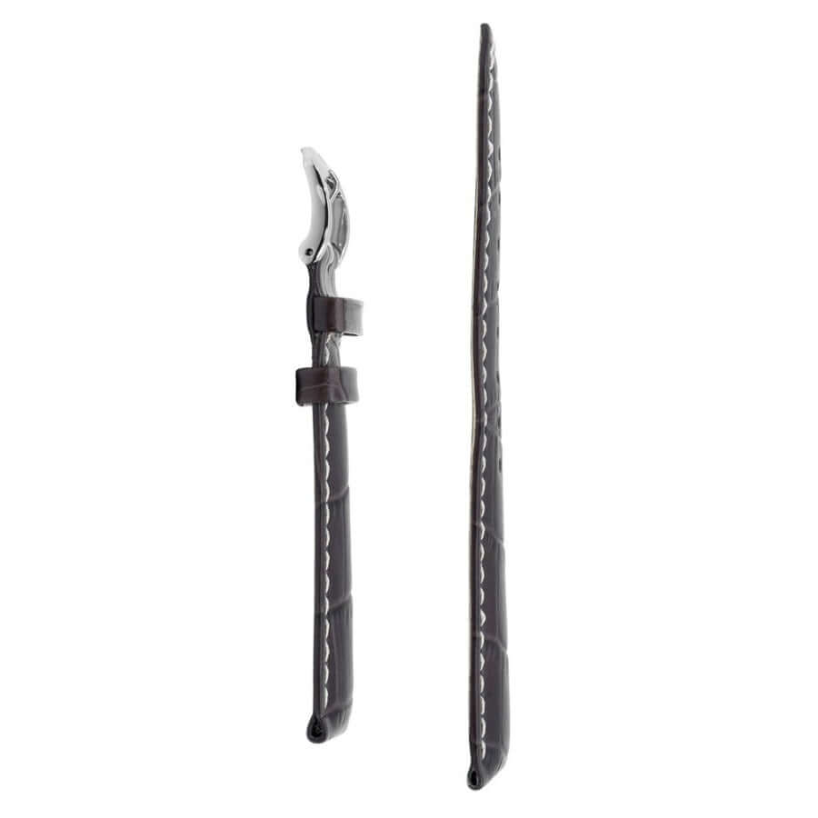Hirsch Modena tummanruskea kellon ranneke 10302810