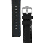 Hirsch Carbon musta kellon ranneke