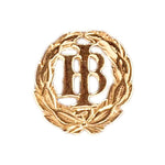 Kullattu hopeinen IB-lyyra 15 mm