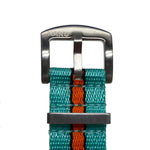 KARU seatbelt nato-ranneke harmaa-beige raidallinen