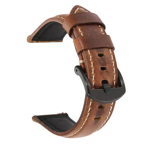 KARU kellon cognac nahkaranneke