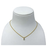 14k Kultaketju zirkoni riipuksella 3g - 40 cm