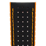Hirsch Robby musta-oranssi kellon ranneke 0917694050