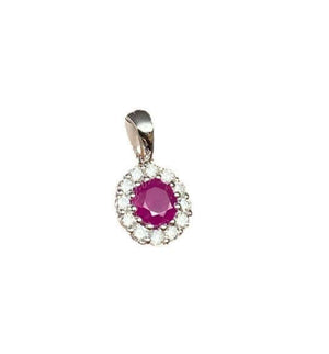 Kohinoor timantiriipus rubiinilla 123-9838VR