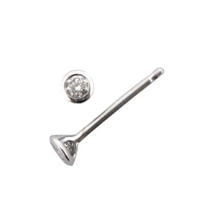 Kohinoor valkokultaiset timanttikorvakorut 143-P4201V