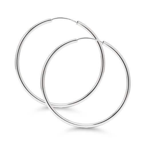 Korutuote Isot Hopea Korvarenkaat AE-03251/60mm
