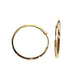 14 karaatin keltakultaiset korvarenkaat 20 mm 1520FKK
