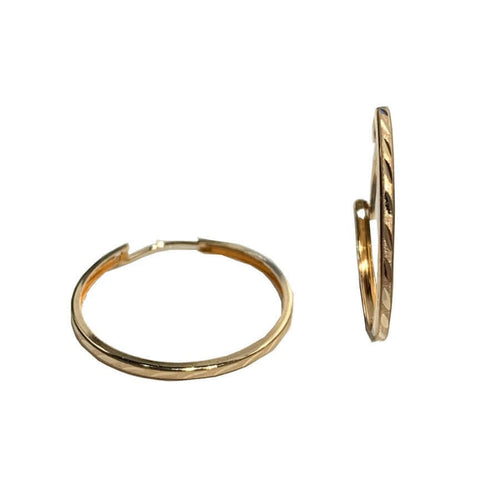 Kultaiset korvarenkaat 1520FTL (20 mm)