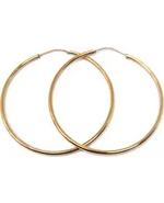 Kullatut hopeakorvarenkaat 40mm 2-40 B