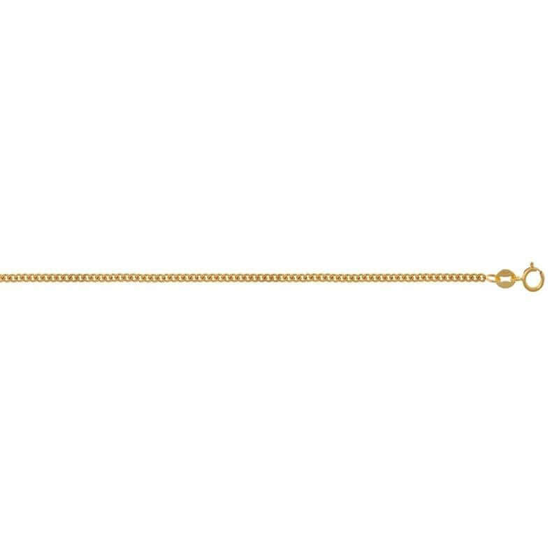 Kultainen panssarikaulaketju 1.2mm