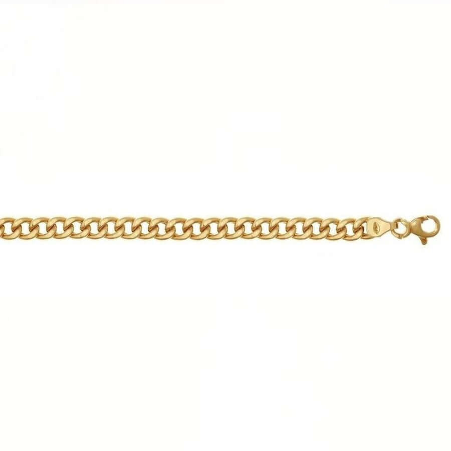 Kultainen panssariranneketju 4,2 mm / 19 cm