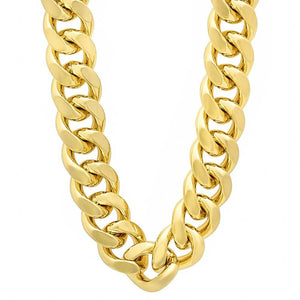 Kultainen panssariranneketju 12 mm 19 cm