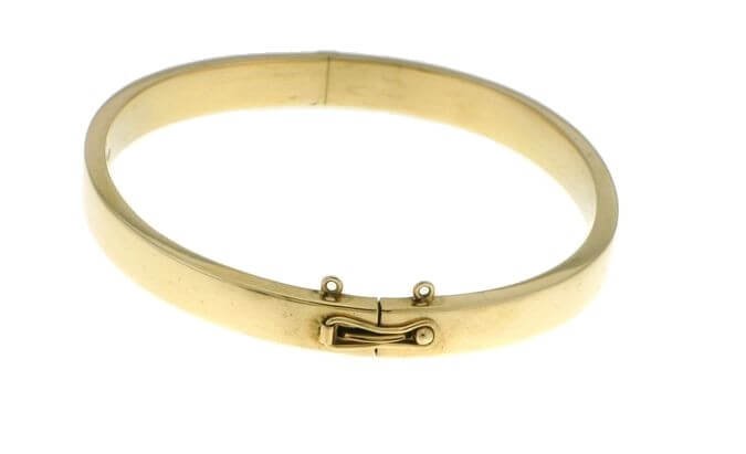 14k Kultainen rannerengas 7 mm - 21 cm
