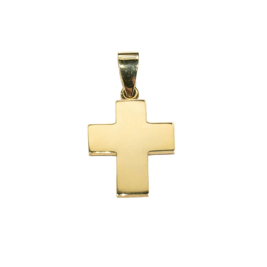 14k keltakultainen Rippiristi - paino 7g