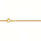 Kultainen venetsiakaulaketju 0.8 mm