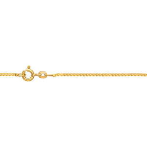 Kultainen venetsiaketju 0,8 mm
