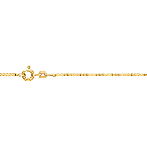 Kultainen venetsiaketju 0,8 mm