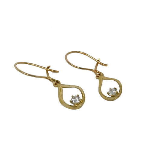 Kultakorvakorut zirkoneilla K-E91969Z