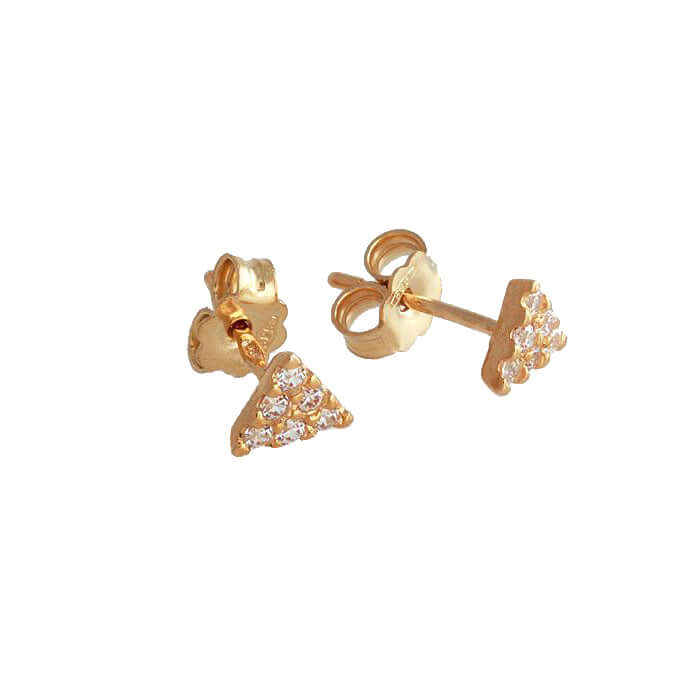 14k keltakultaiset korvakorut zirkoneilla K1455