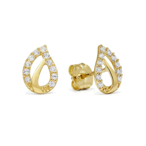 Kultaiset korvakorut zirkonikivillä K-E90845Z