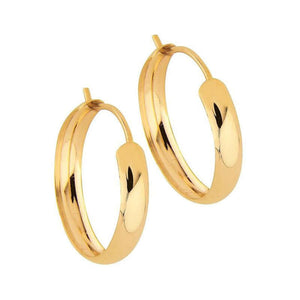 14 karaatin kelta kultaiset korvarenkaat 40 mm 403KK