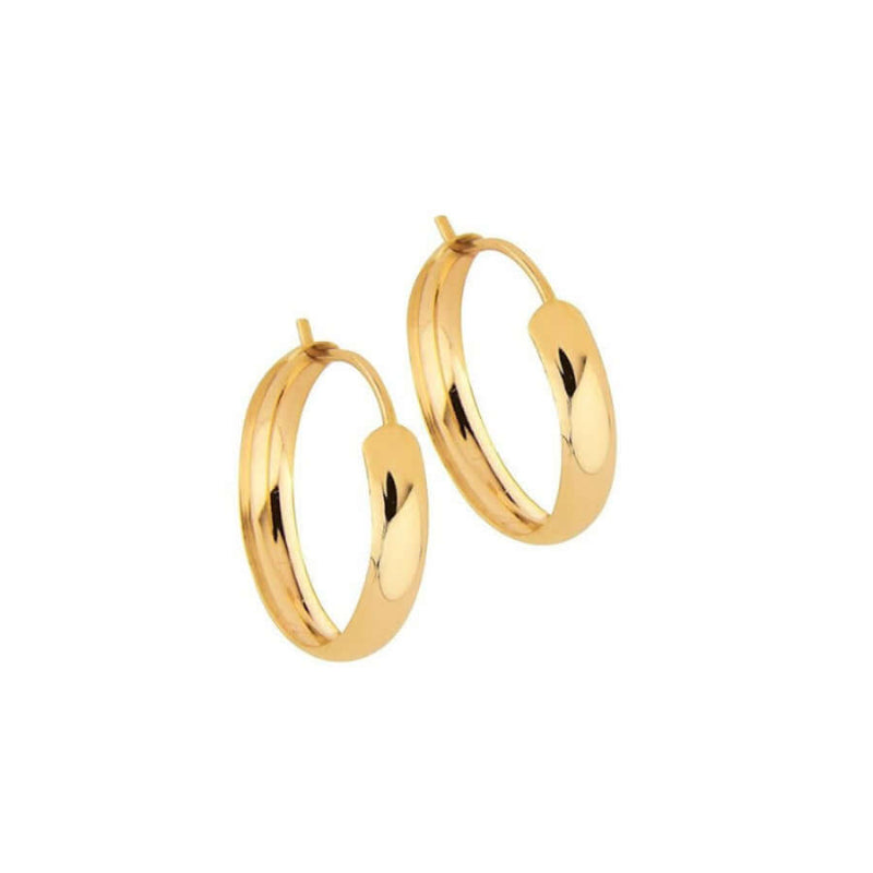 Kultaiset korvarenkaat 13 mm 134KK