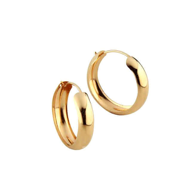 Kultaiset korvarenkaat 13 mm 124KK