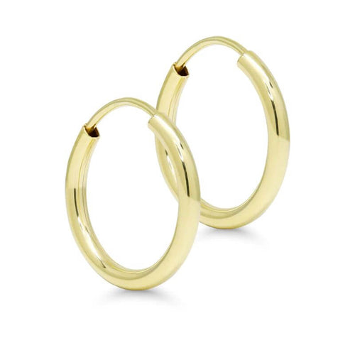Kultaiset korvarenkaat 14mm