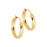 14 karaatin keltakultaiset korvarenkaat 29 mm 3135020