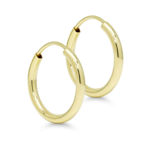 Kultaiset korvarenkaat kk-pr-2x15mm