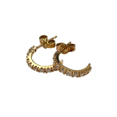 Kultaiset timanttikorvakorut (0,20 ct)