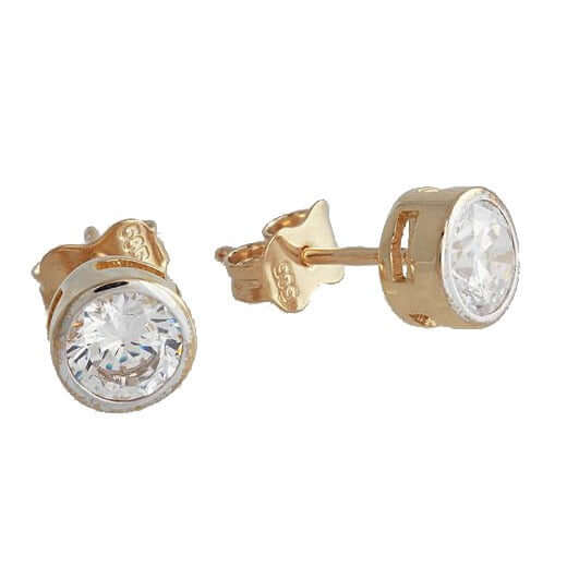Kultaiset zirkoni korvakorut K1541