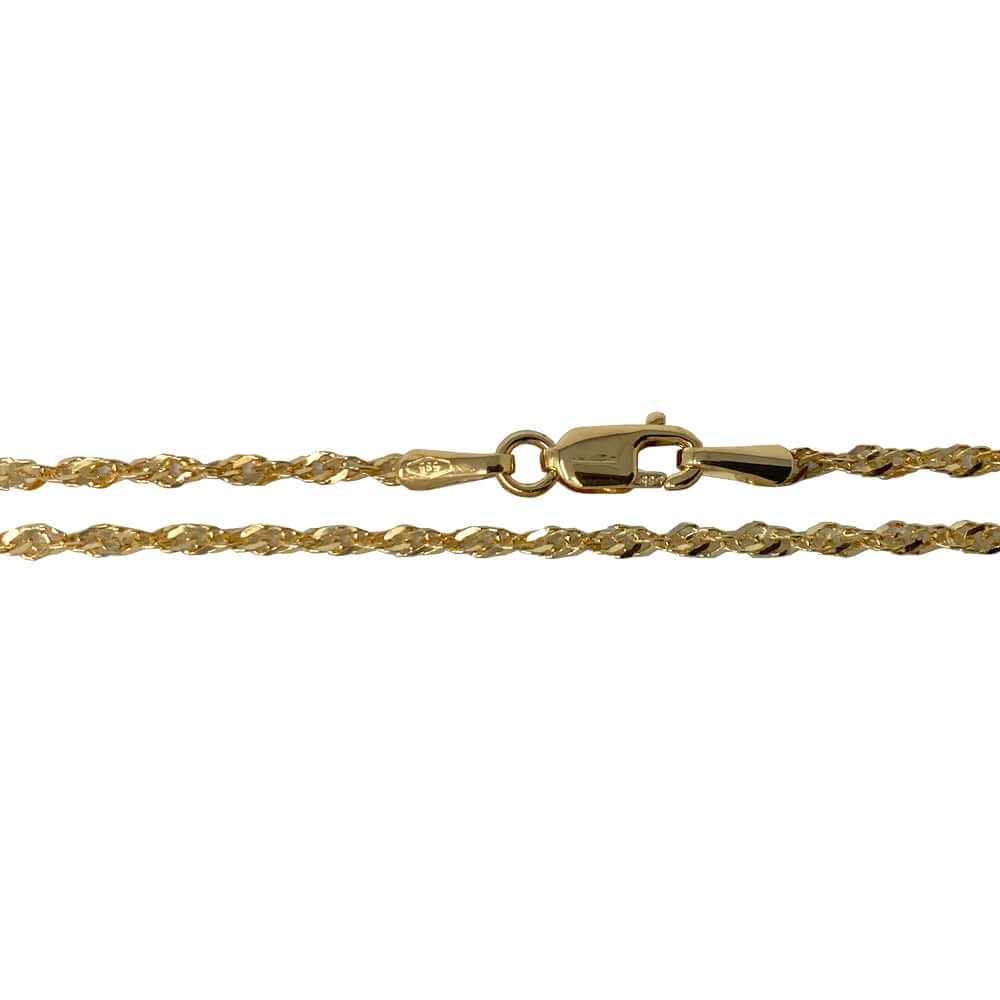 14 karaatin keltakultainen kaulaketju 3g - 50 cm