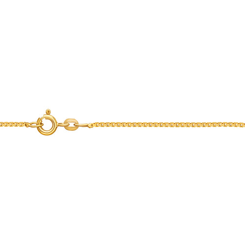 Kultainen venetsiakaulaketju (1 mm / 38 cm, 45 cm, 50 cm, 60 cm, 70 cm)