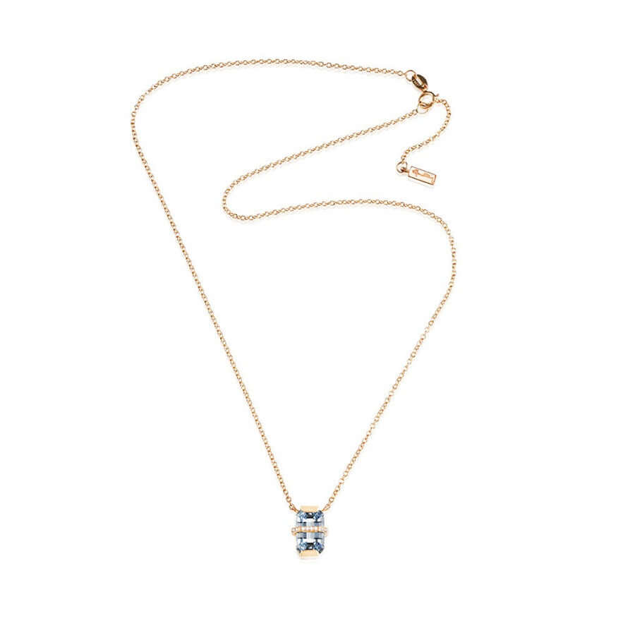 Efva Attling Little Bend Over Aquamarine Kaulakoru 10-101-01959
