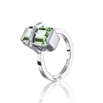 Efva Attling Bend Over Green Quartz Sormus 13-101-01962