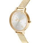  Olivia Burton Pearly Queen Gold Boucle Mesh OB16PQ06 kello