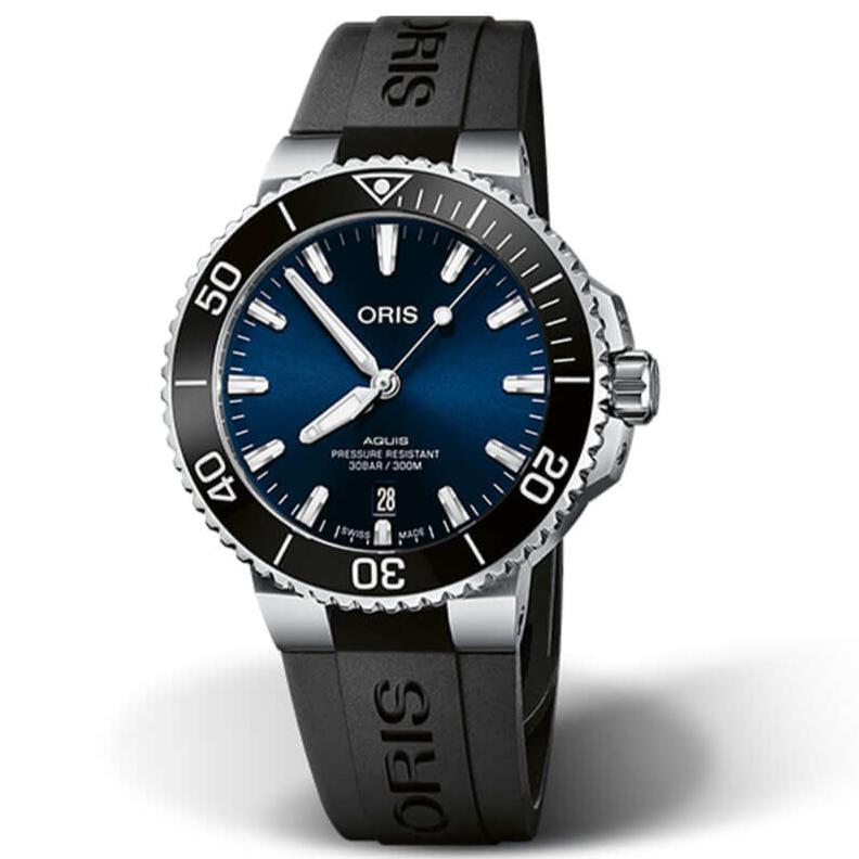 Oris Aquis Date Kello Kumirannekkeella 41.5mm 01-733-7766-4135 07 4 22 64FC