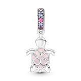 Pandora Vaaleanpunainen Kilpikonna Charm Hela 798939C02