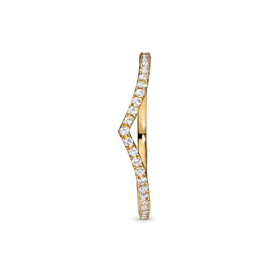 Pandora Shine Sparkling Wishbone sormus 