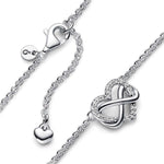 Pandora Sparkling Infinity Heart Collier 