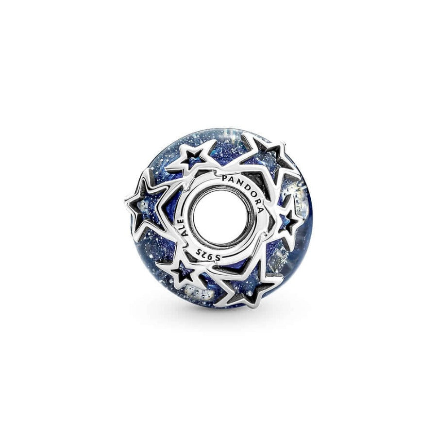 Pandora Galaxy Blue & Star Murano Hela 790015c00