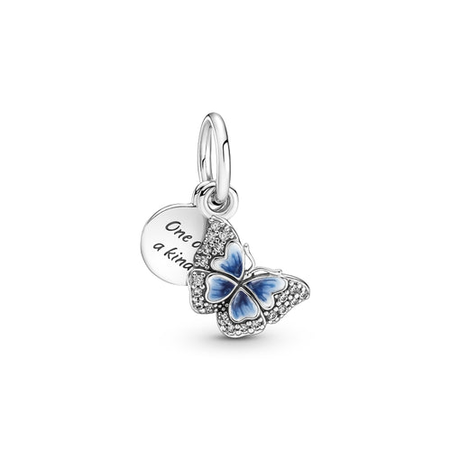 Pandora Blue Butterfly & Quote Charm Hela 790757c01